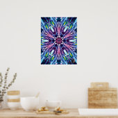Noordster Kinetic Collage Kaleidoscoop Poster (Keuken)