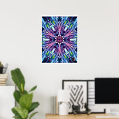 Noordster Kinetic Collage Kaleidoscoop Poster (Thuiskantoor)