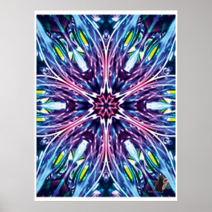 Noordster Kinetic Collage Kaleidoscoop Poster