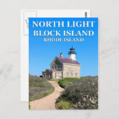 Noordvuurtoren, Block Island, RI Briefkaart (Voorkant / Achterkant)