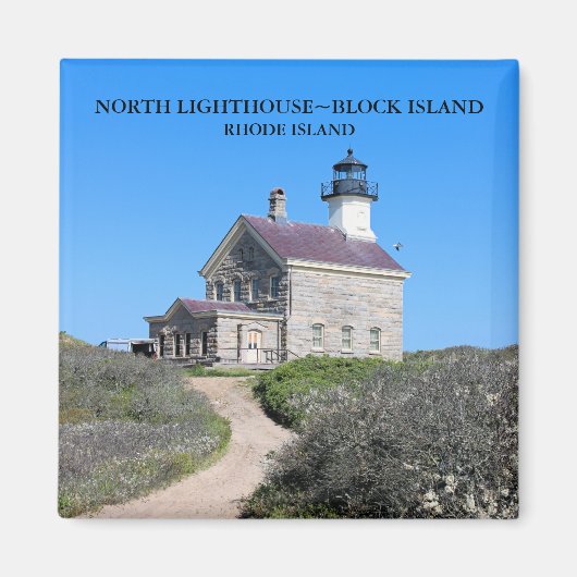 Noordvuurtoren, Block Island RI Magnet (Voorkant)