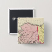 Noordwest-Amerika Vierkante Button 5,1 Cm (Voorkant /achterkant)