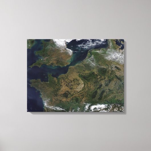 Noordwest-Europa Canvas Afdruk (Voorkant)