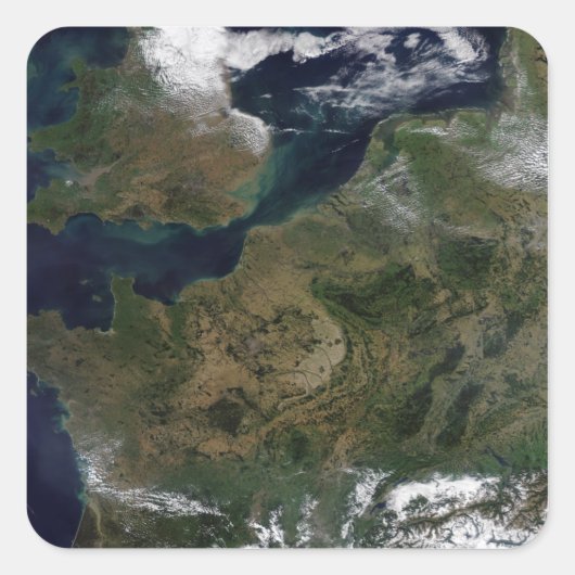 Noordwest-Europa Vierkante Sticker (Voorkant)