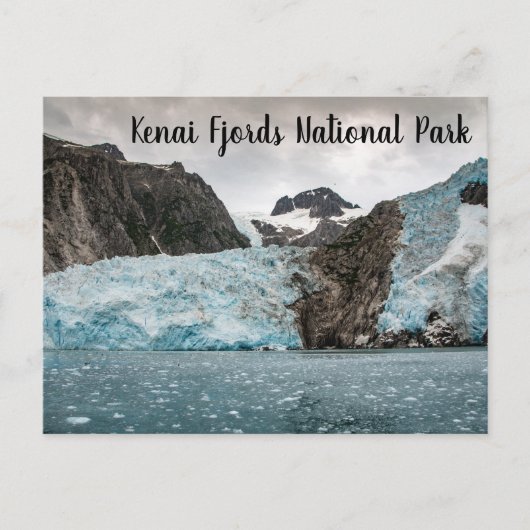 Noordwest gletsjer Kenai Fjords Briefkaart (Voorkant)