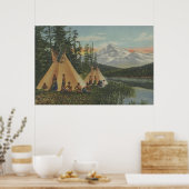 Noordwest-Indiërs - twee teepjes nabij het gebergt Poster (Keuken)