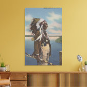 Noordwest-Indische opperbevelhebber in volledige R Canvas Afdruk (Insitu (Woonkamer))