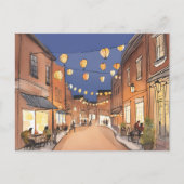 Noordwest-Italiaans district | Boston MA Waterverf Briefkaart (Voorkant)