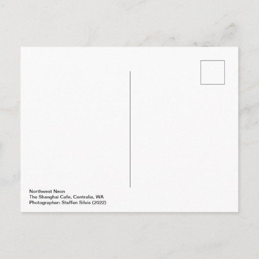 Noordwest-Neon: De schelvis, briefkaart (Achterkant)