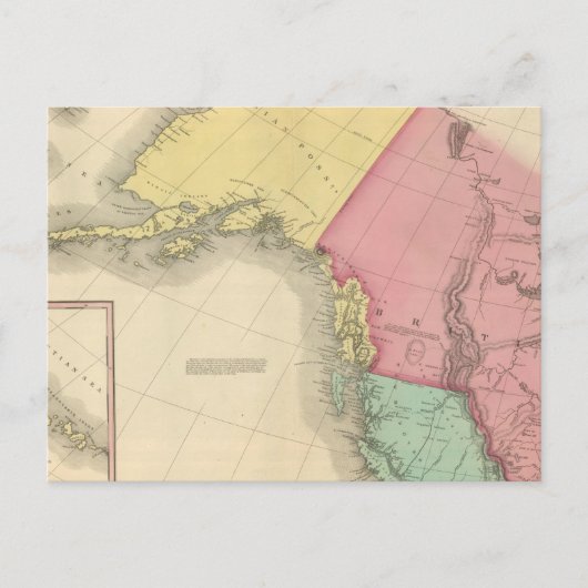 Noordwest-Noord-Amerika Briefkaart (Voorkant)