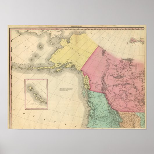 Noordwest-Noord-Amerika Poster (Voorkant)