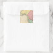 Noordwest-Noord-Amerika Vierkante Sticker (Tas)