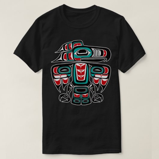 Noordwest-Pacifische Haida Tlingit Native Raven To T-shirt (Design voorkant)