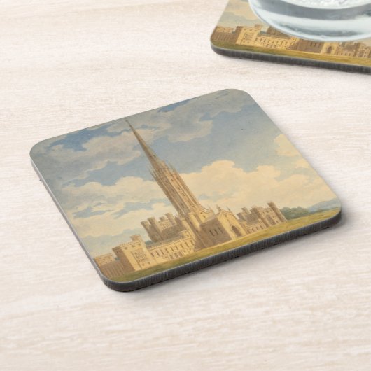 Noordwest uitzicht van Fonthill Abbey (w/c op papi Drankjes Onderzetter (Linkerzijde)