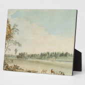 Noordwest Uitzicht Wakefield Lodge in Whittlebury Fotoplaat (Zijkant)