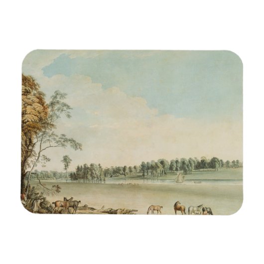 Noordwest Uitzicht Wakefield Lodge in Whittlebury Magneet (Horizontaal)