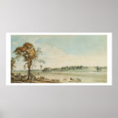 Noordwest Uitzicht Wakefield Lodge in Whittlebury Poster (Voorkant)