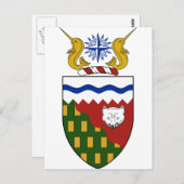 Noordwestelijke Gebieden (Canada) Wapenmunt Briefkaart (Voorkant / Achterkant)