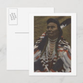 Noordwestelijke Indiërs - Chief Joseph van de Nez Briefkaart (Voorkant / Achterkant)