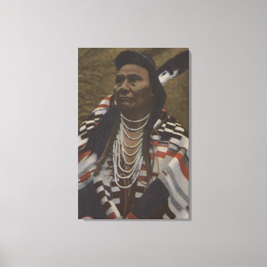 Noordwestelijke Indiërs - Chief Joseph van de Nez Canvas Afdruk (Voorkant)