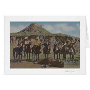 Noordwestelijke Indiërs - een Buffalo Hunt en Indi