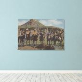 Noordwestelijke Indiërs - een Buffalo Hunt en Indi Canvas Afdruk (Insitu (Houten vloer))