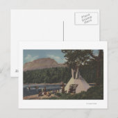 Noordwestelijke Indiërs - het land van Sky Blue Briefkaart (Voorkant / Achterkant)