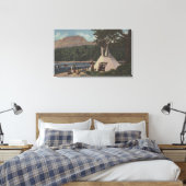 Noordwestelijke Indiërs - het land van Sky Blue Canvas Afdruk (Insitu (Slaapkamer))