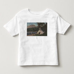 Noordwestelijke Indiërs - het land van Sky Blue Kinder Shirts