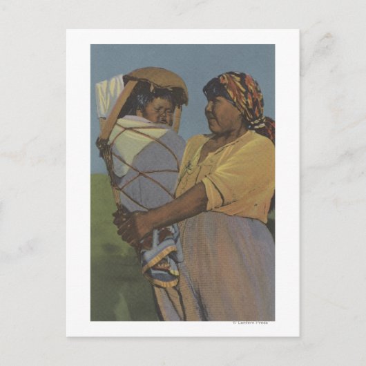 Noordwestelijke Indiërs - Indiase vrouw Briefkaart (Voorkant)