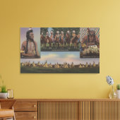 Noordwestelijke Indiërs - Uitzicht van een noordwe Canvas Afdruk (Insitu (Woonkamer))