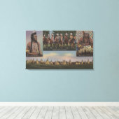 Noordwestelijke Indiërs - Uitzicht van een noordwe Canvas Afdruk (Insitu (Houten vloer))
