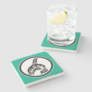 Noordwestelijke Pacifische kust Haida kunst Killer Stenen Onderzetter