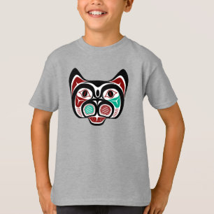 Noordwestelijke Pacifische kust Red White Haida Ka T-shirt