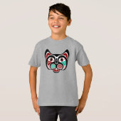 Noordwestelijke Pacifische kust Red White Haida Ka T-shirt (Voorkant volledig)