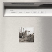 Noordwestkraan, vroeg vintage foto schelp magneet (Insitu (Vaatwasser))