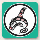 Noordwestkust van de Stille Oceaan Haida art Kille Bier Onderzetter (Voorkant)