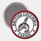 Noordwestkust van de Stille Oceaan Haida art Kille Magneet (Voorkant / Achterkant)