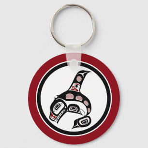 Noordwestkust van de Stille Oceaan Haida art Kille Sleutelhanger