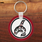 Noordwestkust van de Stille Oceaan Haida art Kille Sleutelhanger (Voorkant)