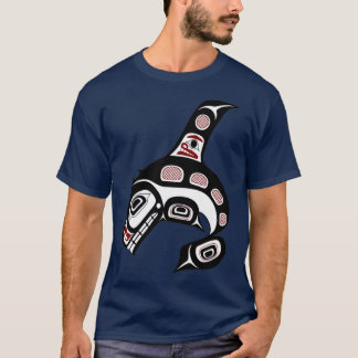 Noordwestkust van de Stille Oceaan Haida art Kille T-shirt