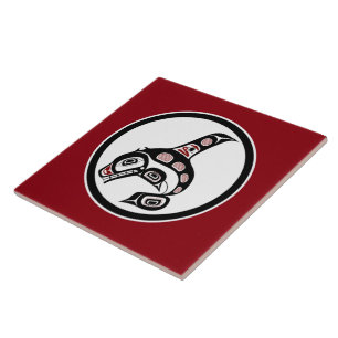 Noordwestkust van de Stille Oceaan Haida art Kille Tegeltje