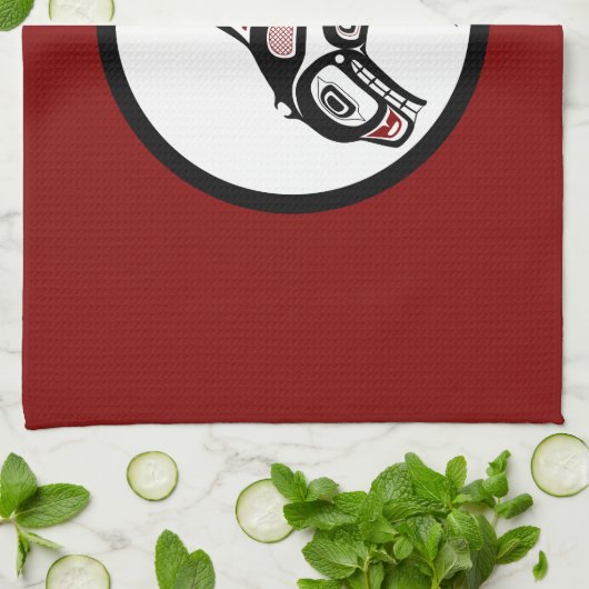 Noordwestkust van de Stille Oceaan Haida art Kille Theedoek (Gevouwen)