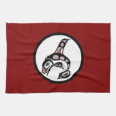 Noordwestkust van de Stille Oceaan Haida art Kille Theedoek (Horizontaal)