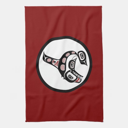 Noordwestkust van de Stille Oceaan Haida art Kille Theedoek (Verticaal)