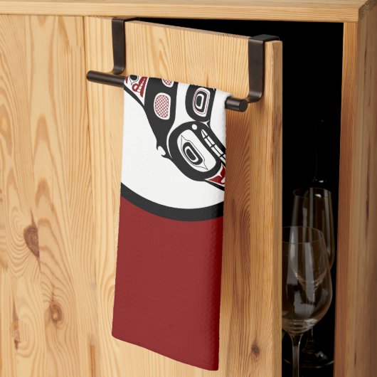 Noordwestkust van de Stille Oceaan Haida art Kille Theedoek (Derde Gevouwen)