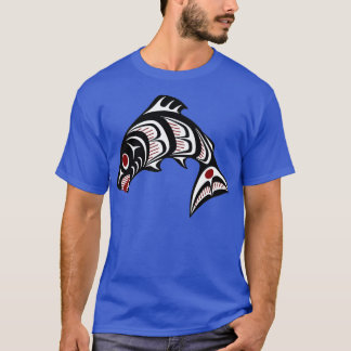 Noordwestkust van de Stille Oceaan Haida art Salmo T-shirt