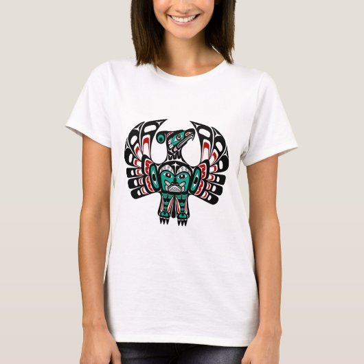 Noordwestkust van de Stille Oceaan Haida art Thund T-shirt (Voorkant)