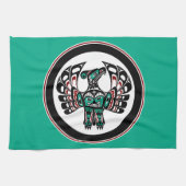 Noordwestkust van de Stille Oceaan Haida art Thund Theedoek (Horizontaal)