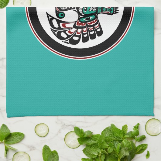 Noordwestkust van de Stille Oceaan Haida art Thund Theedoek (Gevouwen)